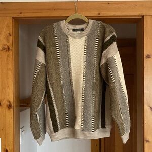 Vintage Bachrach Men's Earth Tone Crewneck Sweater